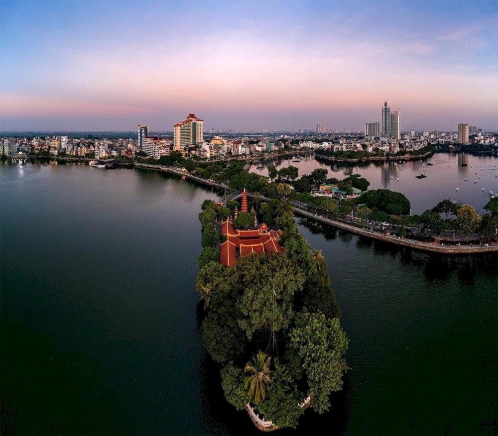 Tran Quoc Pagoda stands as a serene spiritual site by West Lake